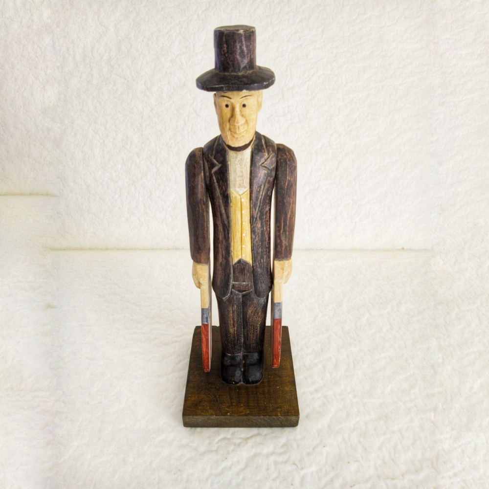 Vintage Patriotic Abe Lincoln Whilgig